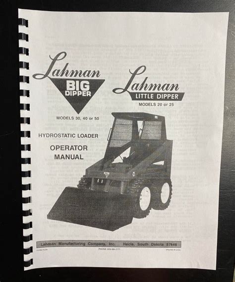 lahman skid steer loader|lahman skid steer manual.